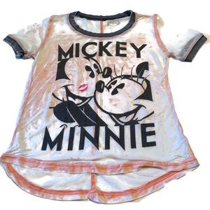 Disney Mickey & Minnie Mouse,  burn out t shirt